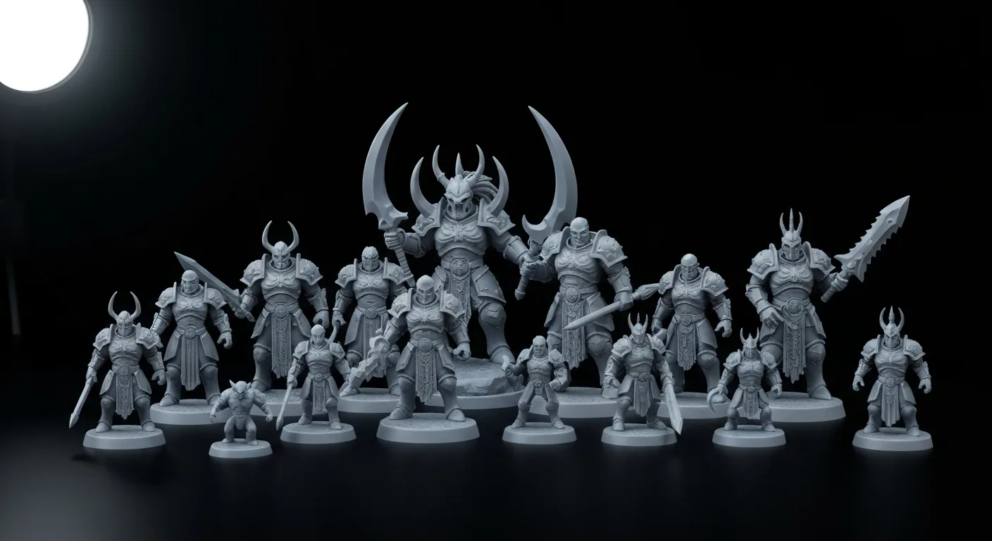 Druk miniatur i figurek na zamówienie: żywica 16K